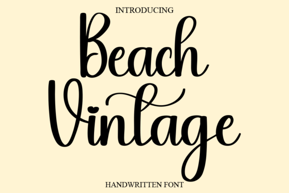 Beach Vintage Font - Featured Image