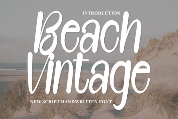 Beach Vintage Font - Featured Image