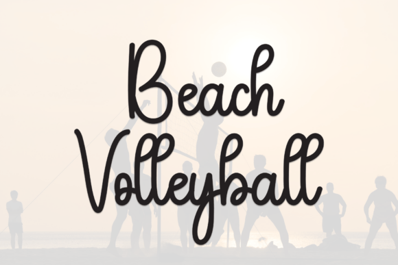 Beach Volleyball Font - Featured Image