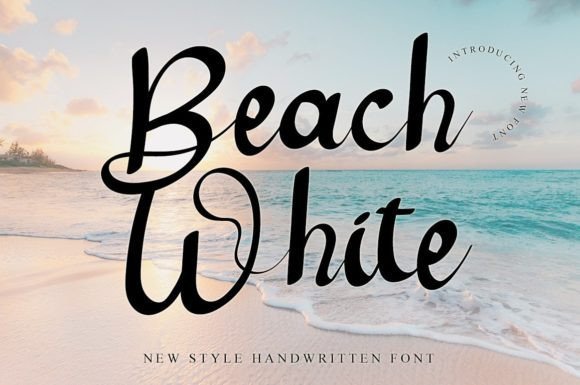 Beach White Font - Featured Image