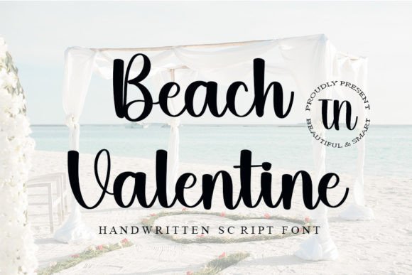 Beach in Valentine Font - Featured Image