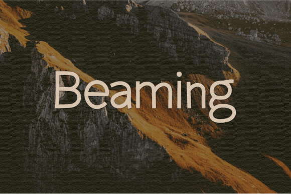 Beaming Font - Featured Image