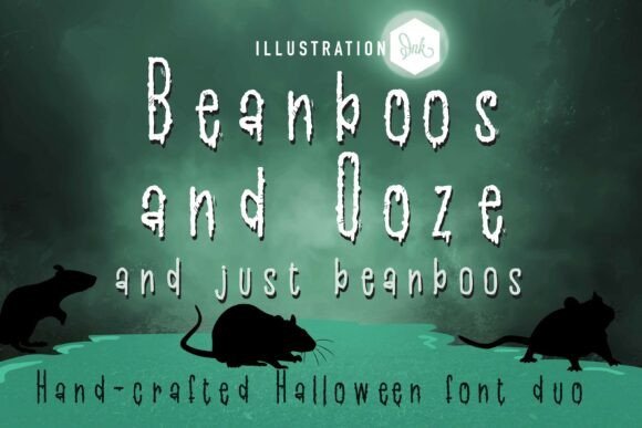 Beanboos and Ooze Duo Font - Featured Image