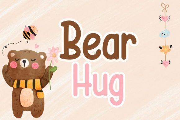 Bear Hug Font - Featured Image