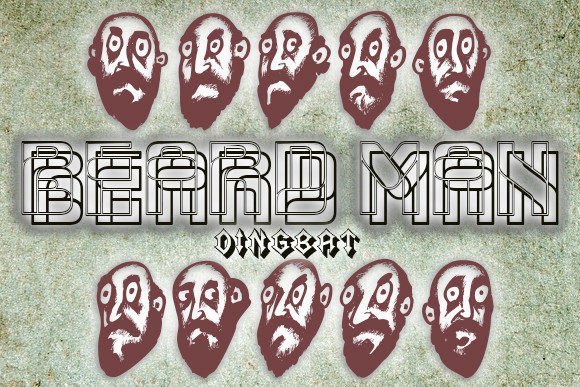 Beard Man Font - Featured Image