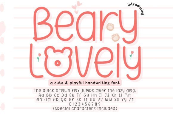 Beary Lovely Font - Featured Image
