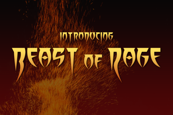 Beast of Rage Font - Featured Image