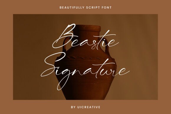 Beastie Signature Font - Featured Image