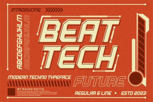 Beat Tech Font - Featured Image