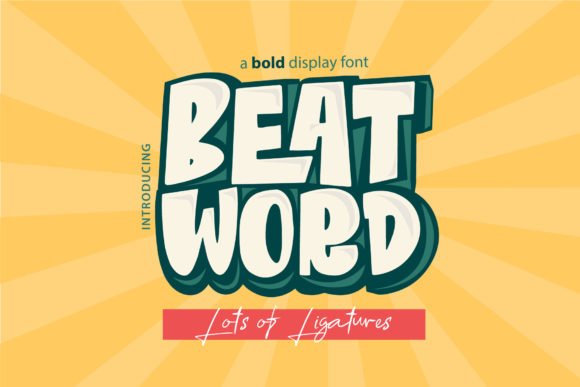 Beat Word Font - Featured Image