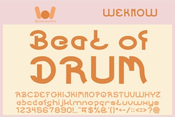 Beat of Drum Font - Featured Image