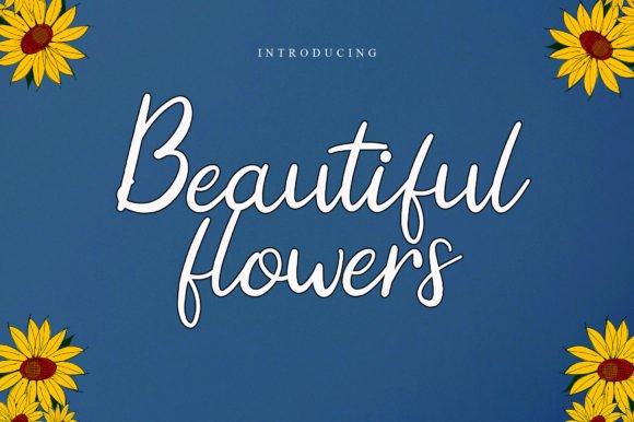 Beatiful Flowers Font - Featured Image
