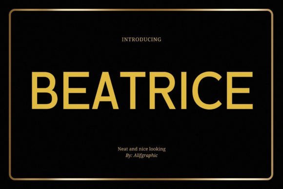 Beatrice Font - Featured Image