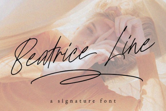 Beatrice Line Font - Featured Image