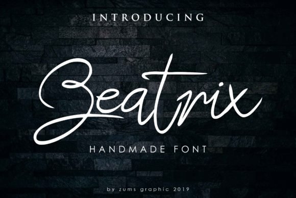 Beatrix Script Font - Featured Image