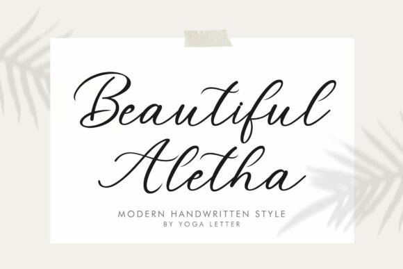 Beautiful Aletha Font - Featured Image