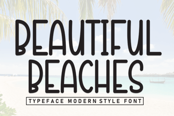 Beautiful Beaches Font - Featured Image