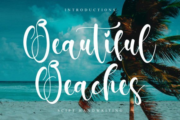 Beautiful Beaches Font - Featured Image
