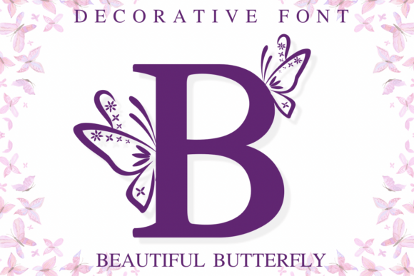 Beautiful Butterfly Font - Featured Image