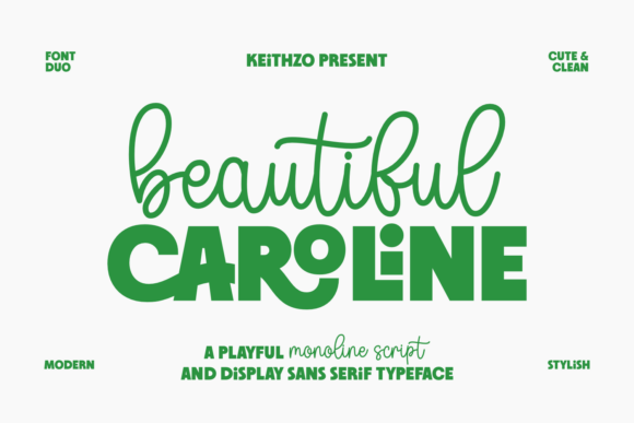 Beautiful Caroline Font - Featured Image