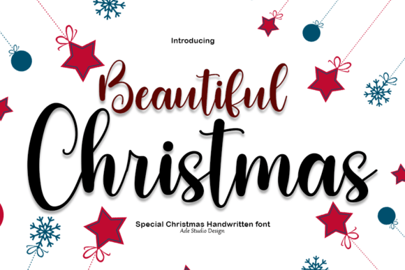 Beautiful Christmas Font - Featured Image