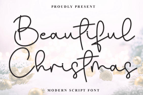 Beautiful Christmas Font - Featured Image