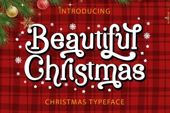 Beautiful Christmas Font - Featured Image