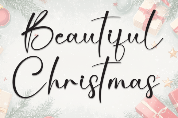 Beautiful Christmas Font - Featured Image