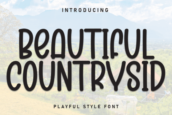 Beautiful Countrysid Font - Featured Image