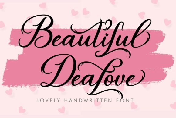 Beautiful Dealove Font - Featured Image