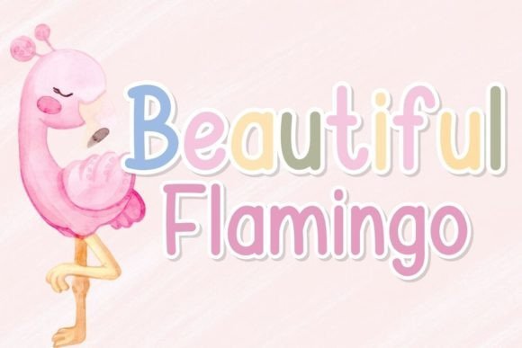 Beautiful Flamingo Font - Featured Image