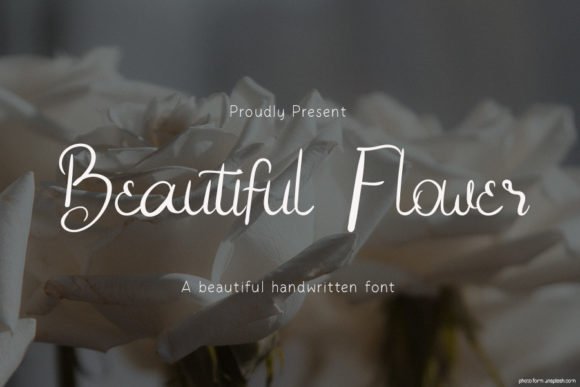 Beautiful Flower Font - Featured Image