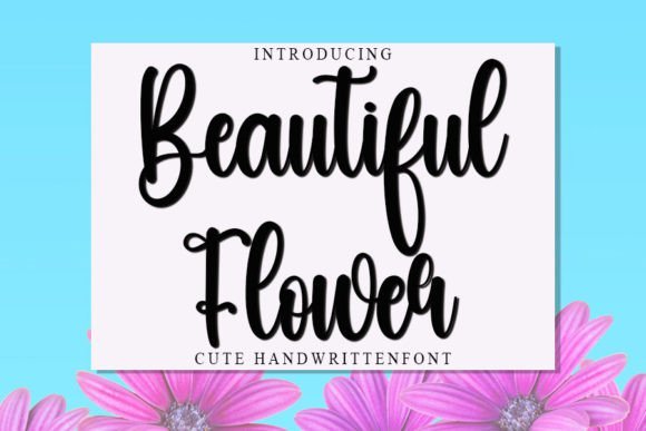 Beautiful Flower Font - Featured Image