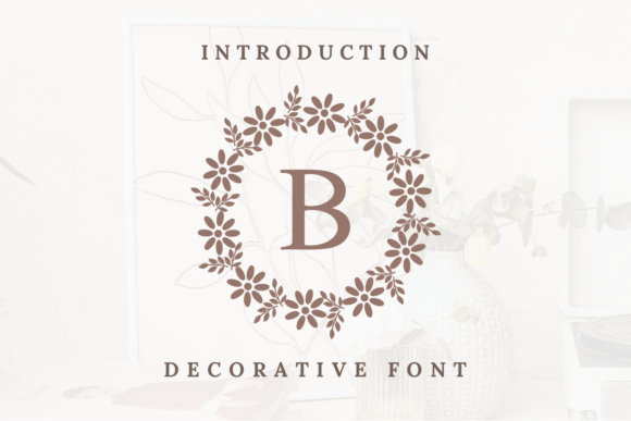 Beautiful Flower Monogram Font - Featured Image