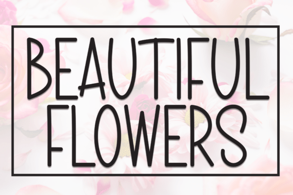 Beautiful Flowers Font - Featured Image