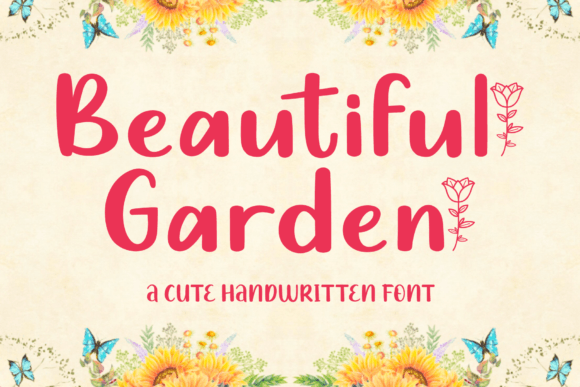 Beautiful Garden Font - Featured Image