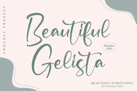 Beautiful Gelista Font - Featured Image