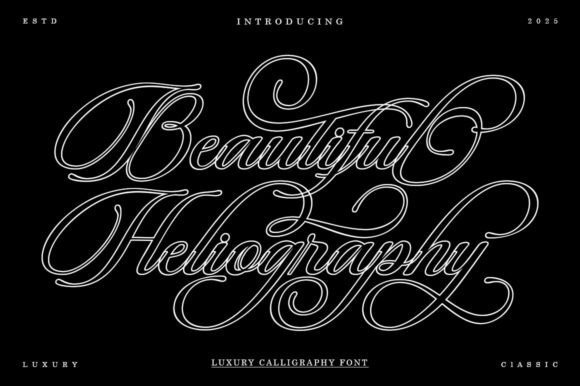 Beautiful Heliography Font - Featured Image