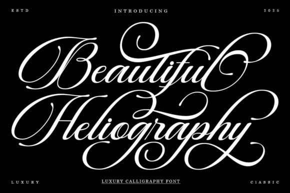 Beautiful Heliography Font - Featured Image