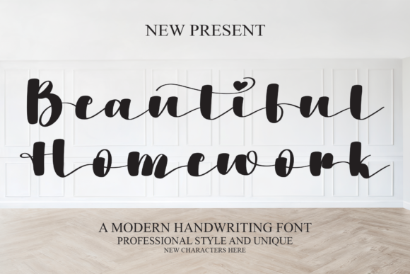 Beautiful Homework Font - Featured Image