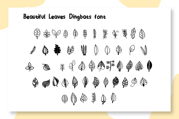 Beautiful Leaves Font - Featured Image
