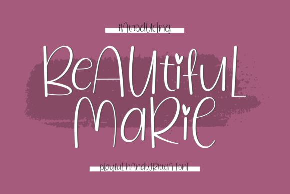 Beautiful Marie Font - Featured Image