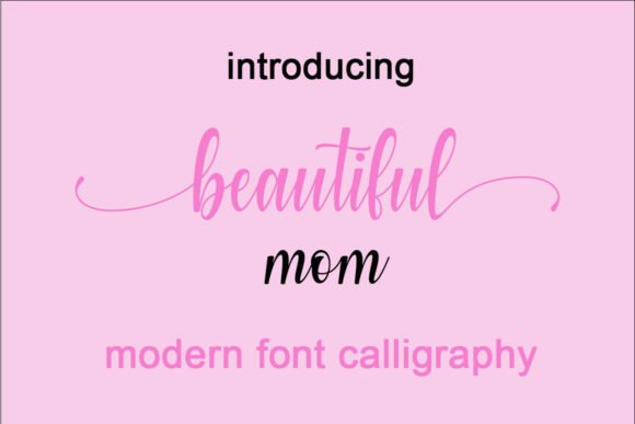 Beautiful Mom Font - Featured Image