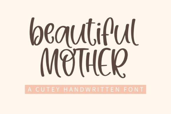 Beautiful Mother Font - Featured Image