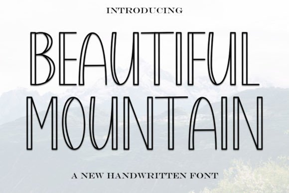 Beautiful Mountain Font - Featured Image