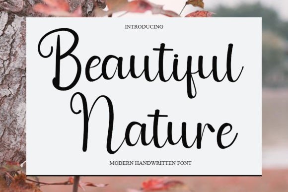 Beautiful Nature Font - Featured Image