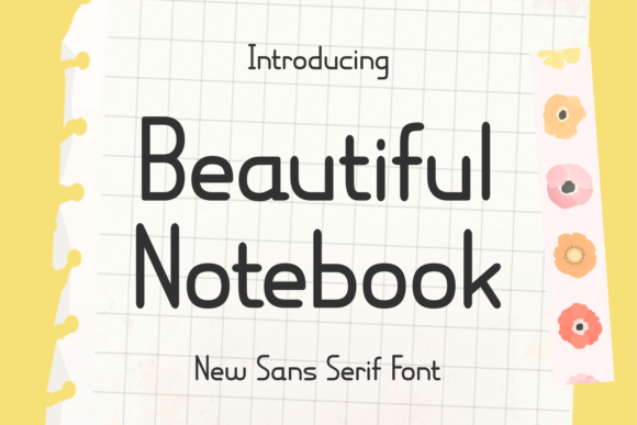 Beautiful Notebook Font - Featured Image