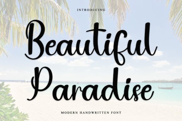 Beautiful Paradise Font - Featured Image