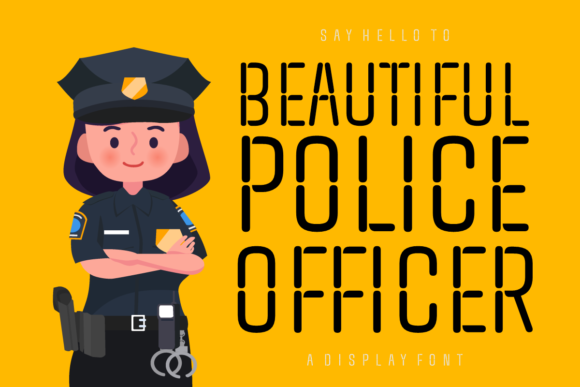 Beautiful Police Officer Font - Featured Image