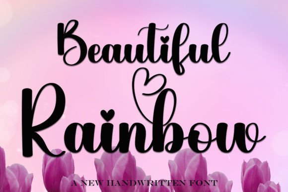Beautiful Rainbow Font - Featured Image